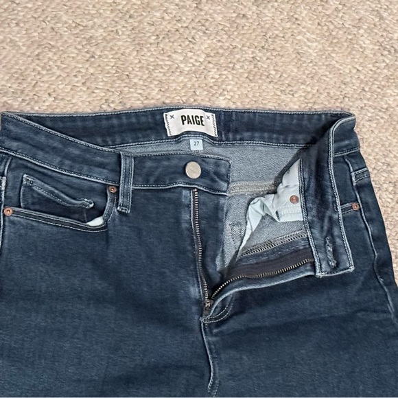 PAIGE Cindy straight leg Indigo Denim Jeans - Picture 2 of 10